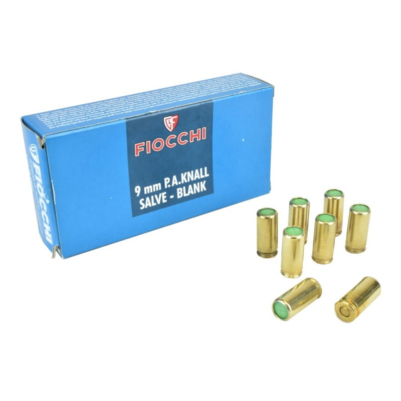 FIOCCHI CARTUCCE A SALVE CALIBRO 9 MM CONFEZIONE DA 50 PZ FI9 -  PcPerformance