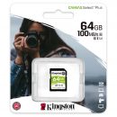 KINGSTON SECURE DIGITAL SD CANVAS SELECT PLUS 64GB SDS2/64GB