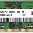 SKHYNIX RAM SO-DDR4 4GB 3200MHZ PC4 HMAG56EXNSA051N