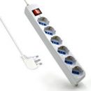 EWENT MULTIPRESA 6 POSIZIONI CON SPINA ITALIANA 10 A 3MT EW3922-3M