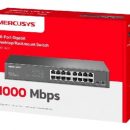 MERCUSYS SWITCH DI RETE 16P GIGABIT DESKTOP/RACK 19" FANLESS MS116GS